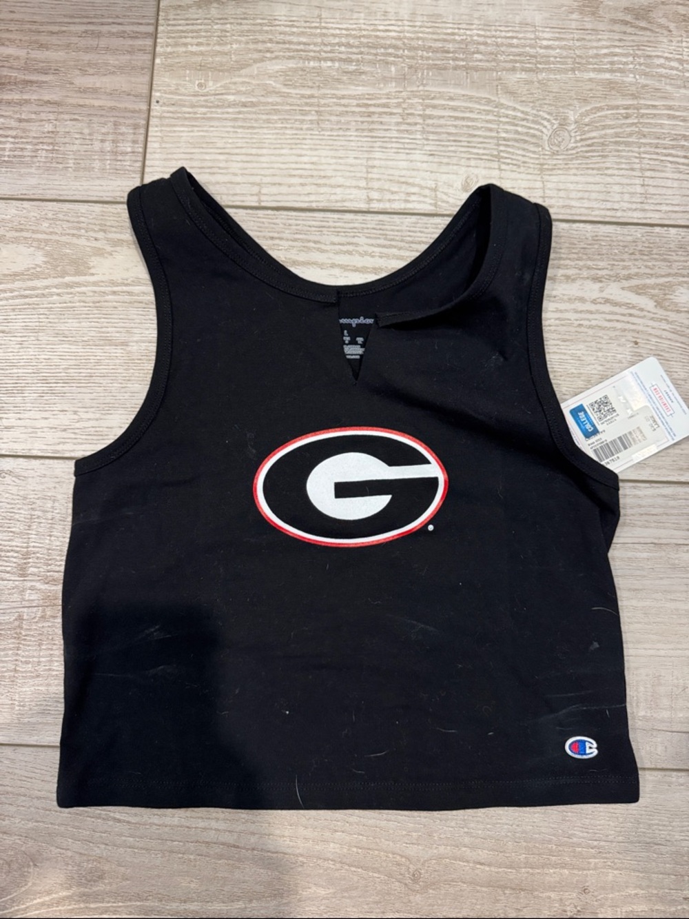 UGA Ladies Cropped Tank Top
